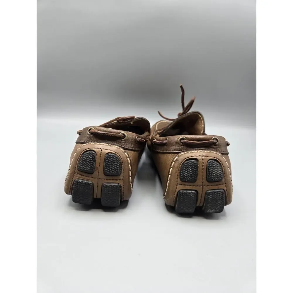 Banana Republic Brown Leather Driving Moccasins Loafers Men's Size 10